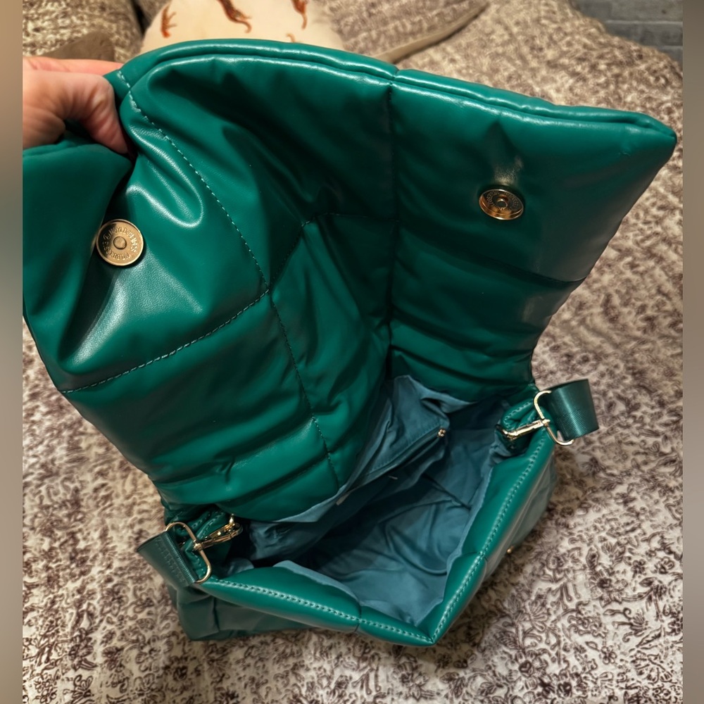 Anthropologie Edison foldover puffy clutch/purse - Picture 4 of 4